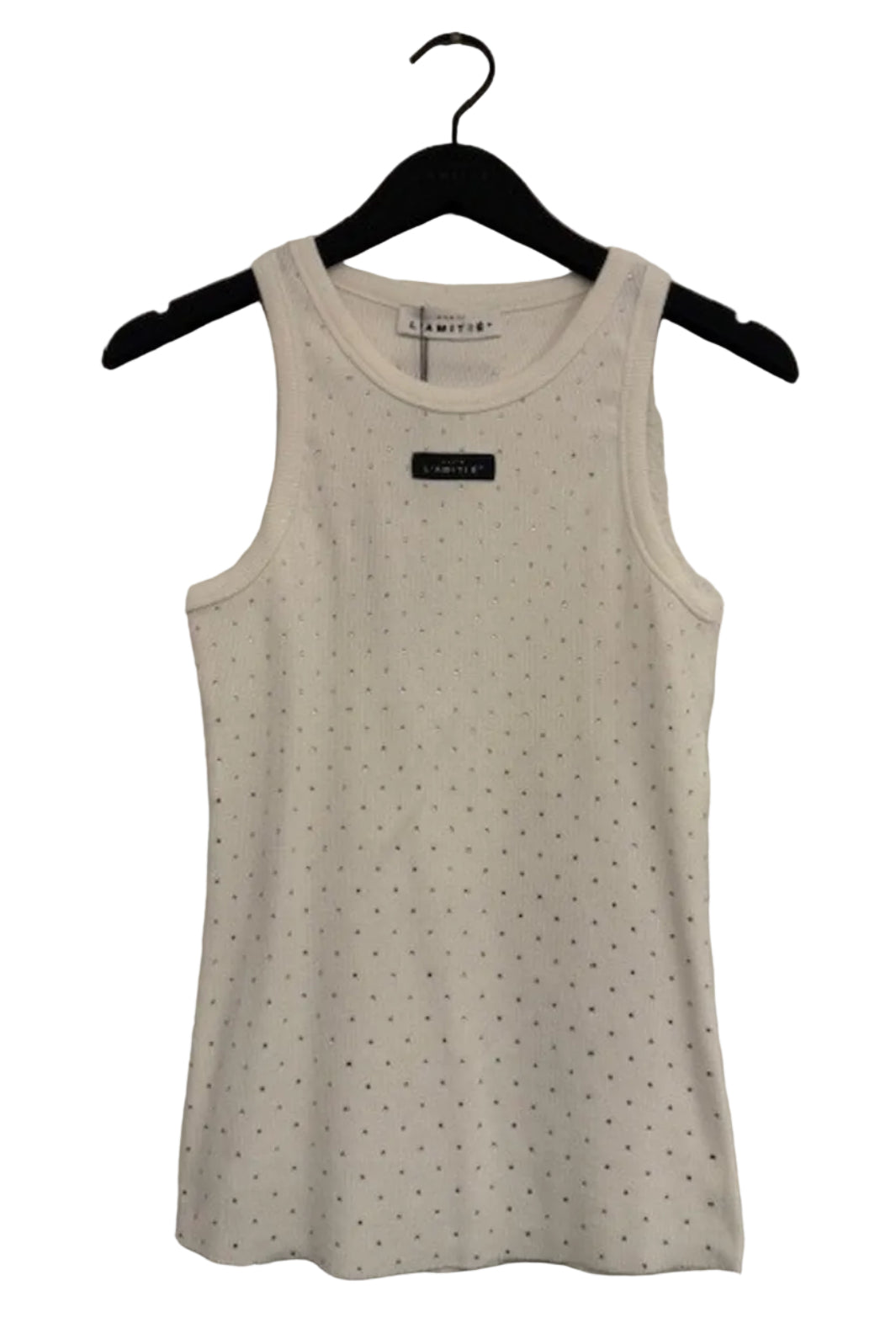 Haute L'Amitié - Rib Badge Stone Tank HL10707 - Off-White