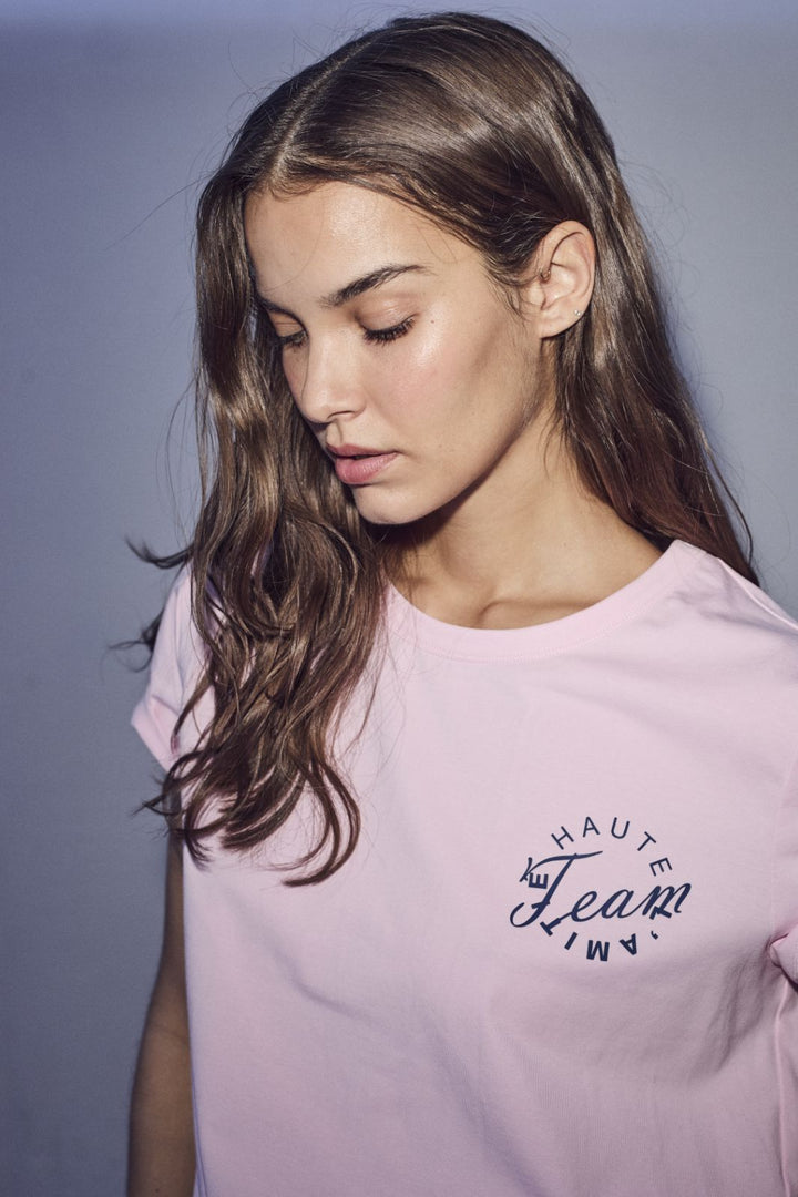 Haute L'Amitié - Rub Team Logo Tee HL10098 - Candyfloss T-shirts 