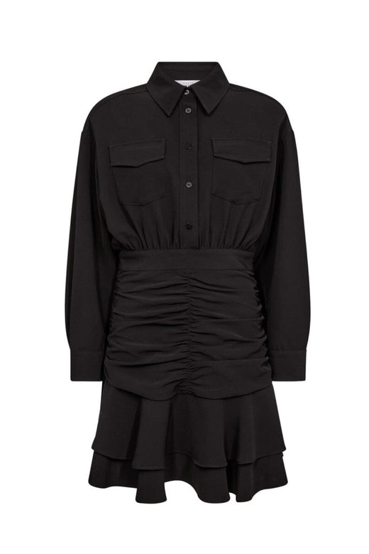 Haute L'Amitié - Satari Gather Shirt Dress HL10501 - Black