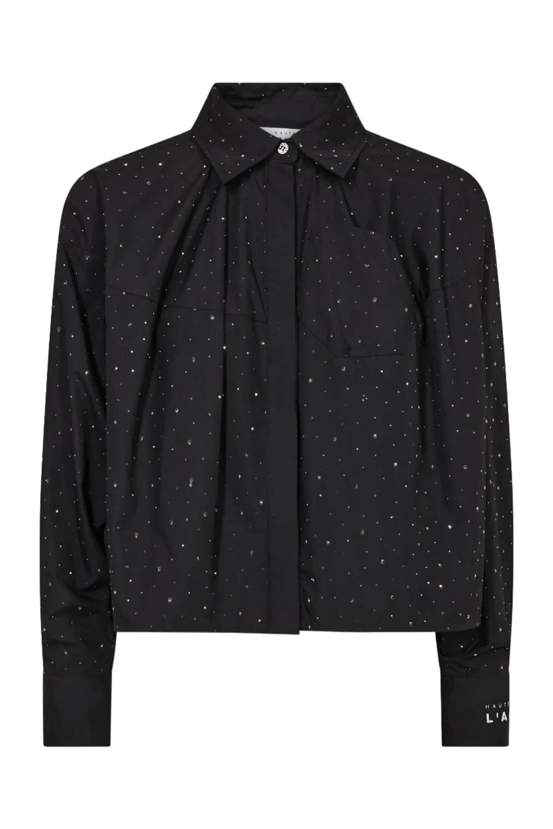 Haute L'Amitié - Sophie Plain Stone Shirt Hl10956 - Black Skjorter 