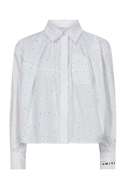 Haute L'Amitié - Sophie Plain Stone Shirt Hl10956 - White Skjorter 