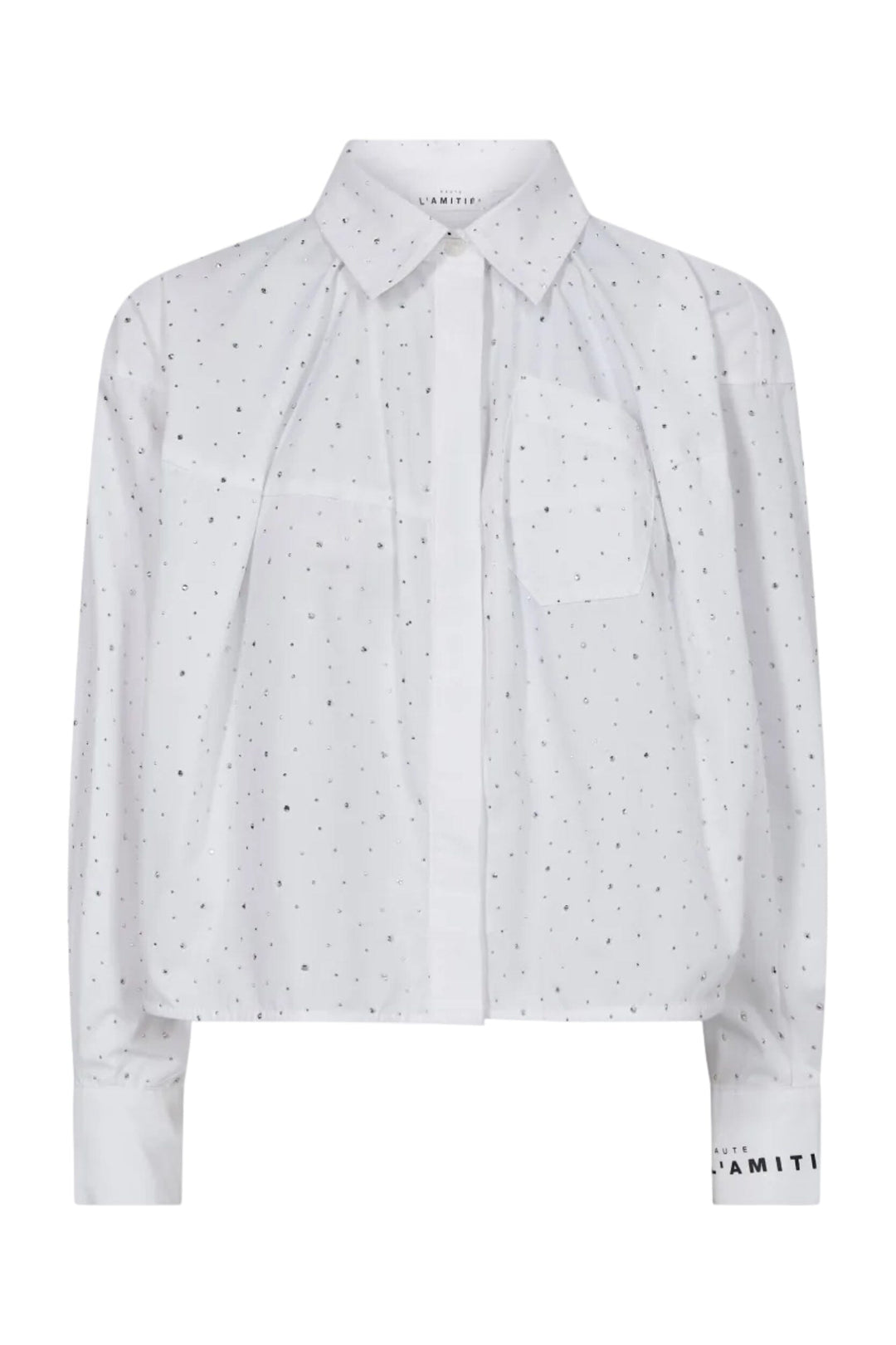 Haute L'Amitié - Sophie Plain Stone Shirt Hl10956 - White Skjorter 
