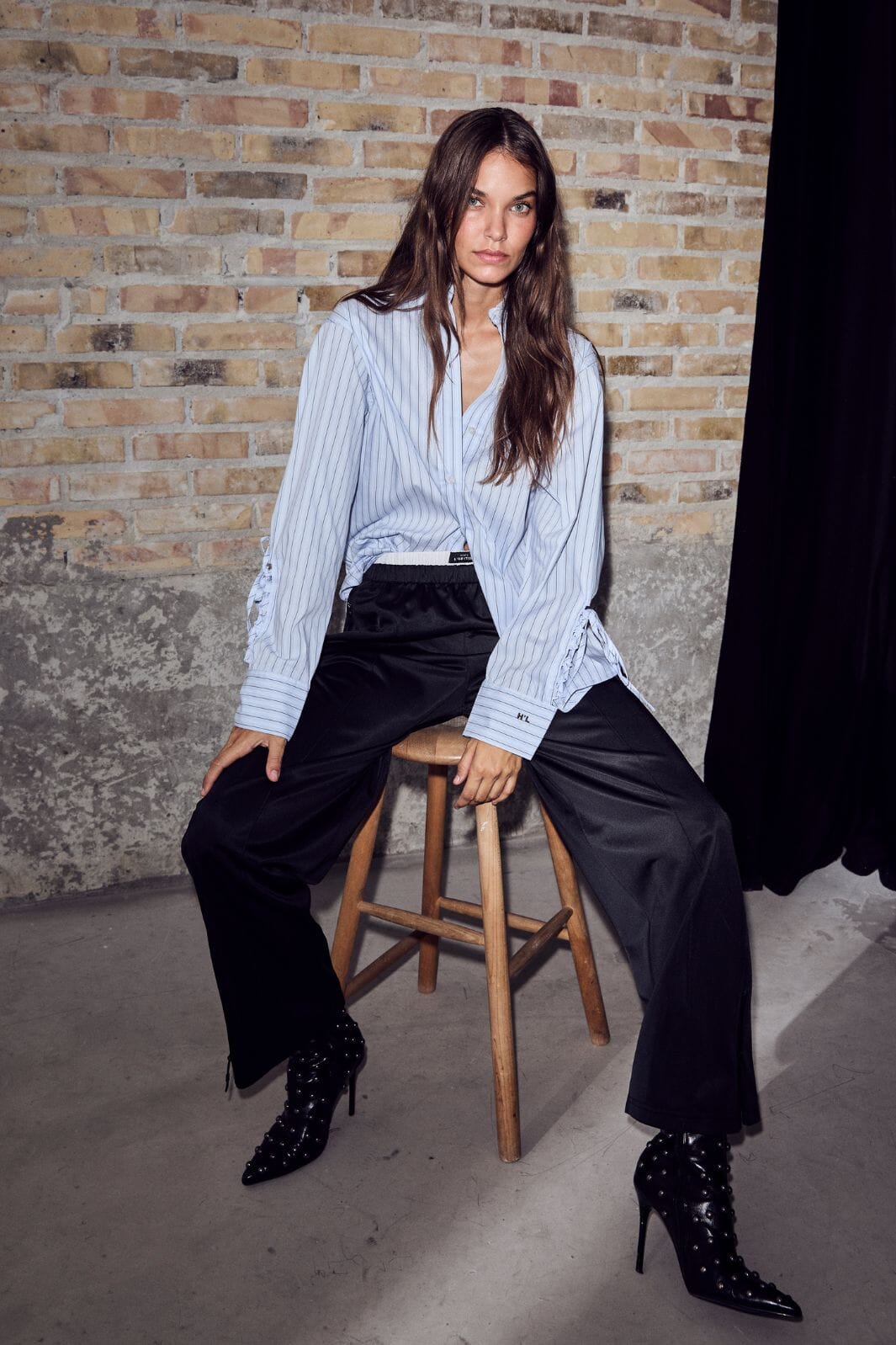 Haute L'Amitié - Sophie Stripe Shirt HL10456 - Pale Blue Skjorter 