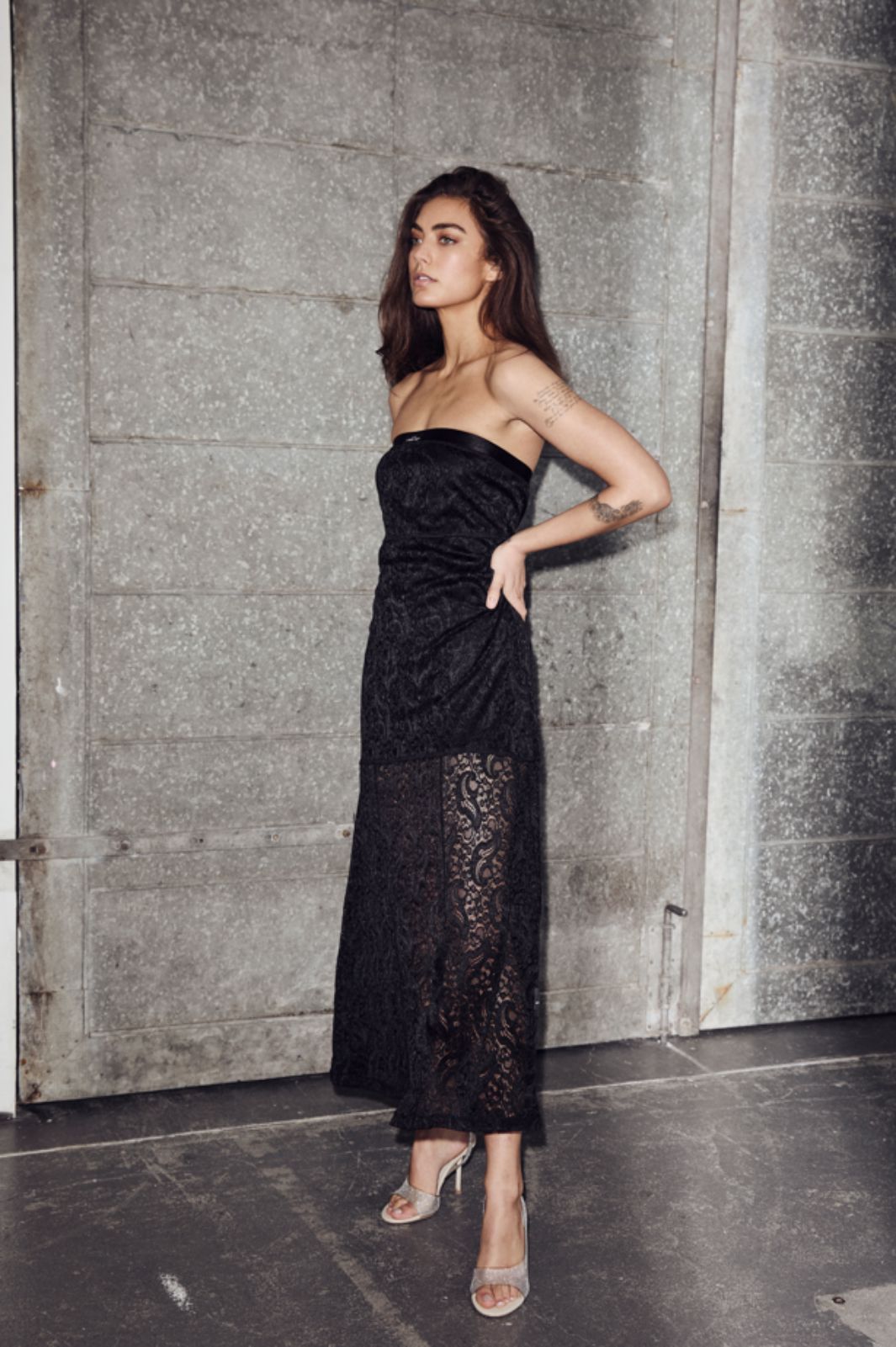 Haute L'Amitié - Summer Lace Tube Dress HL10611 - Black Kjoler 