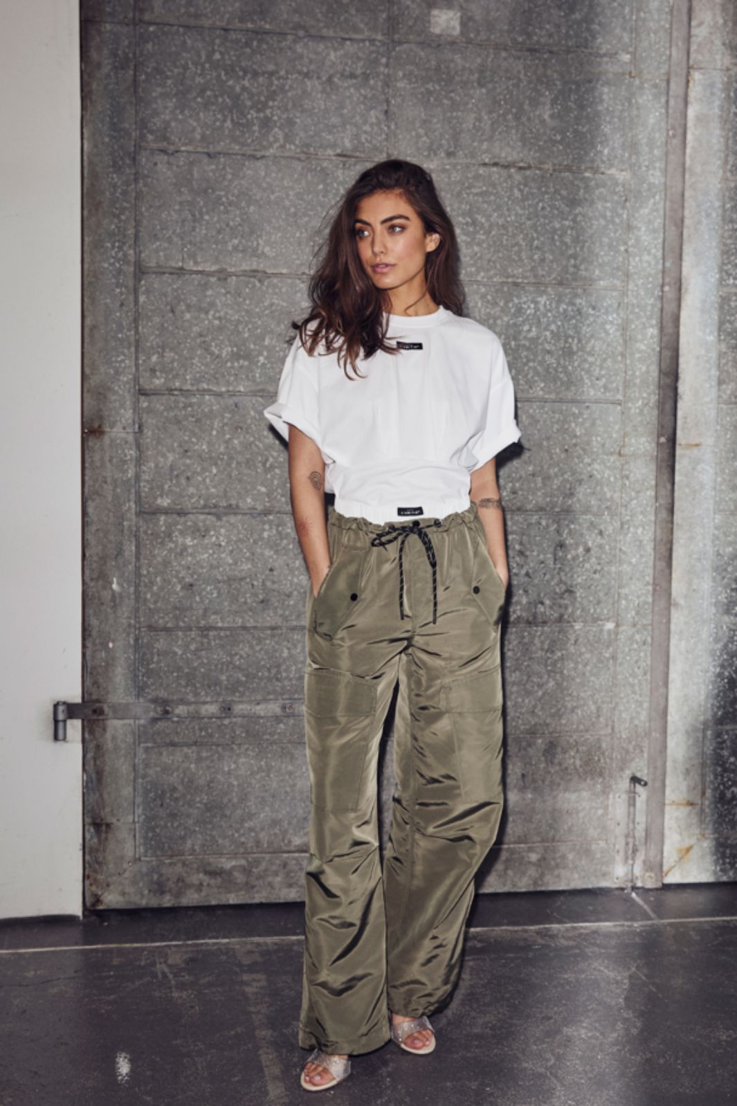 Haute L'Amitié - Thalia Pull On Trouser HL10622 - Army Bukser 