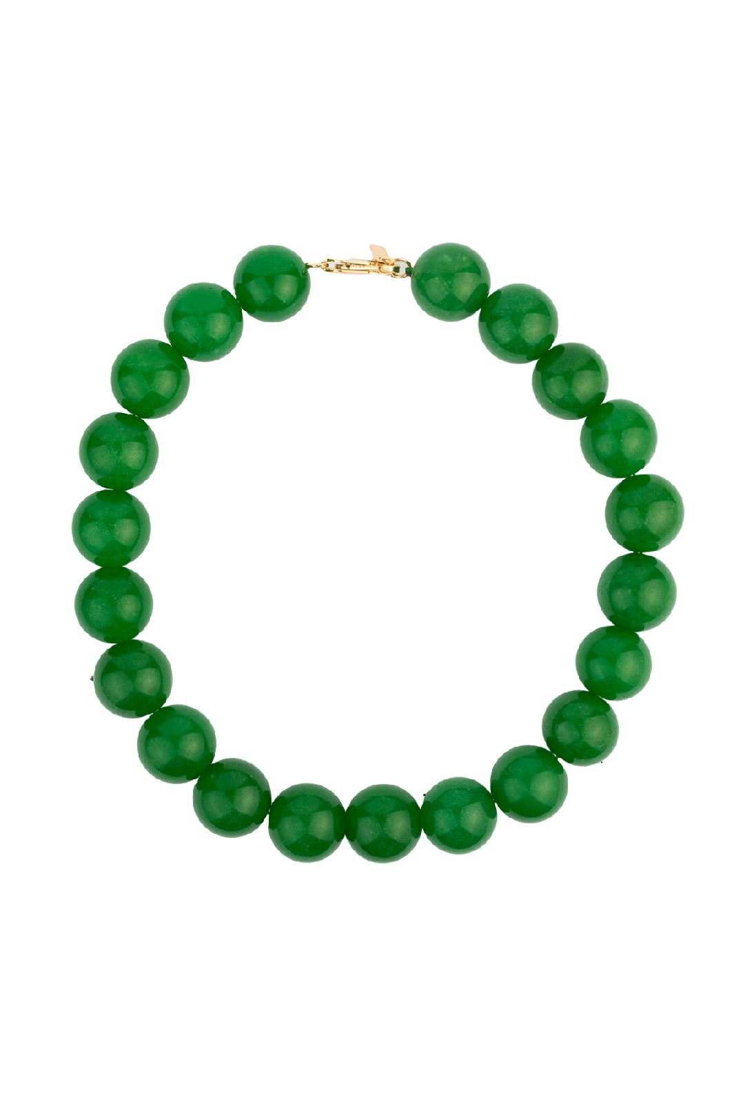 House Of Vincent - Arcade Fortune Choker Necklace Lucid Green - Gilded