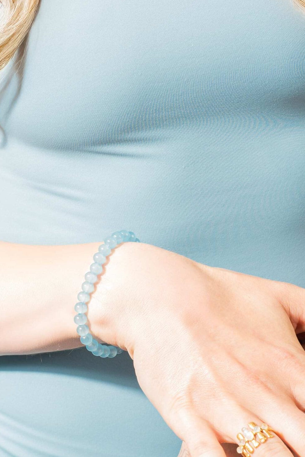 House Of Vincent - Candy Coral Lagoon S Bracelet VJ233-UBG-B-S - Light Blue - Gilded