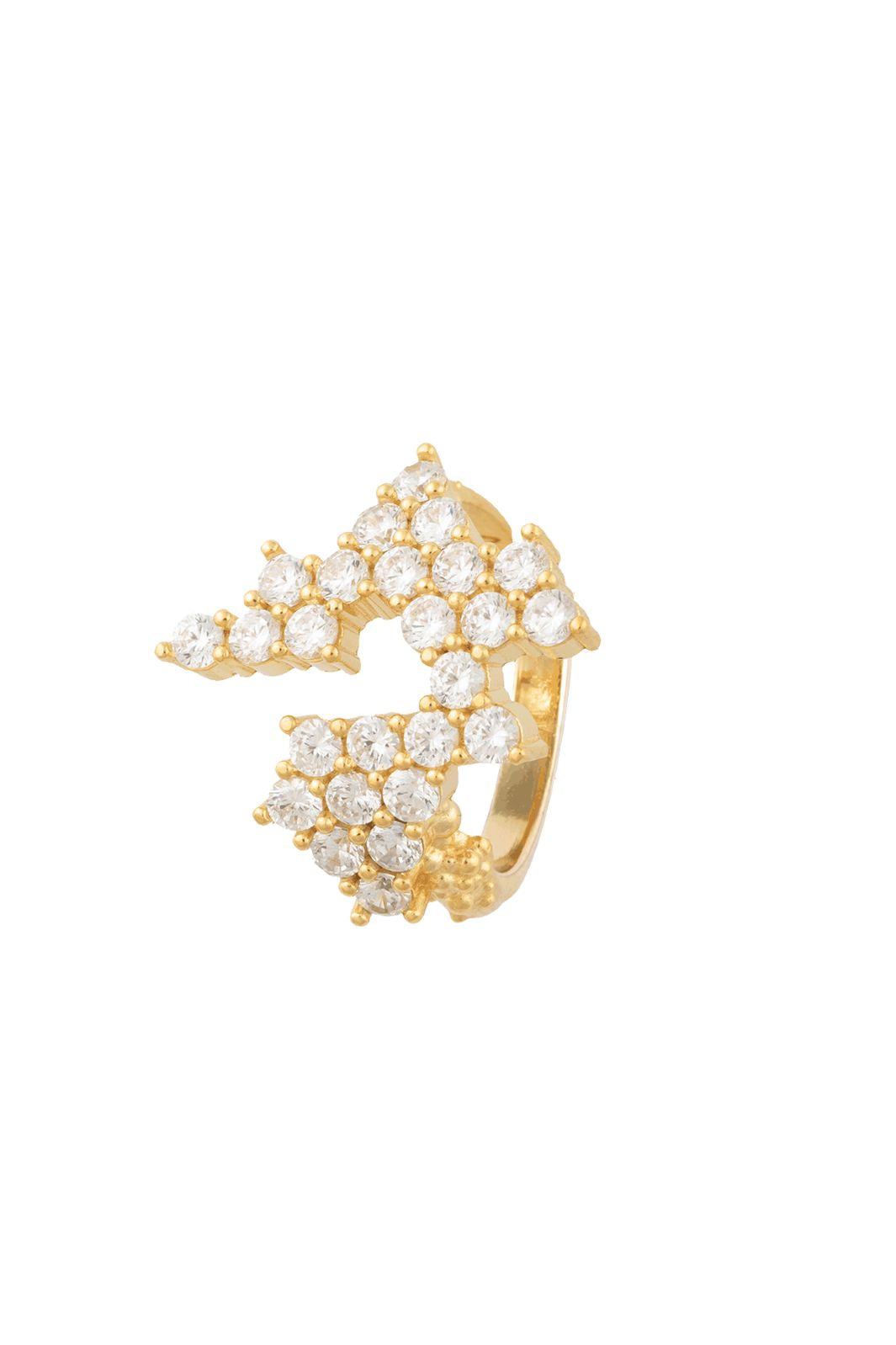 House Of Vincent - Lace Allure Ring VJ252-URG - White - Gilded