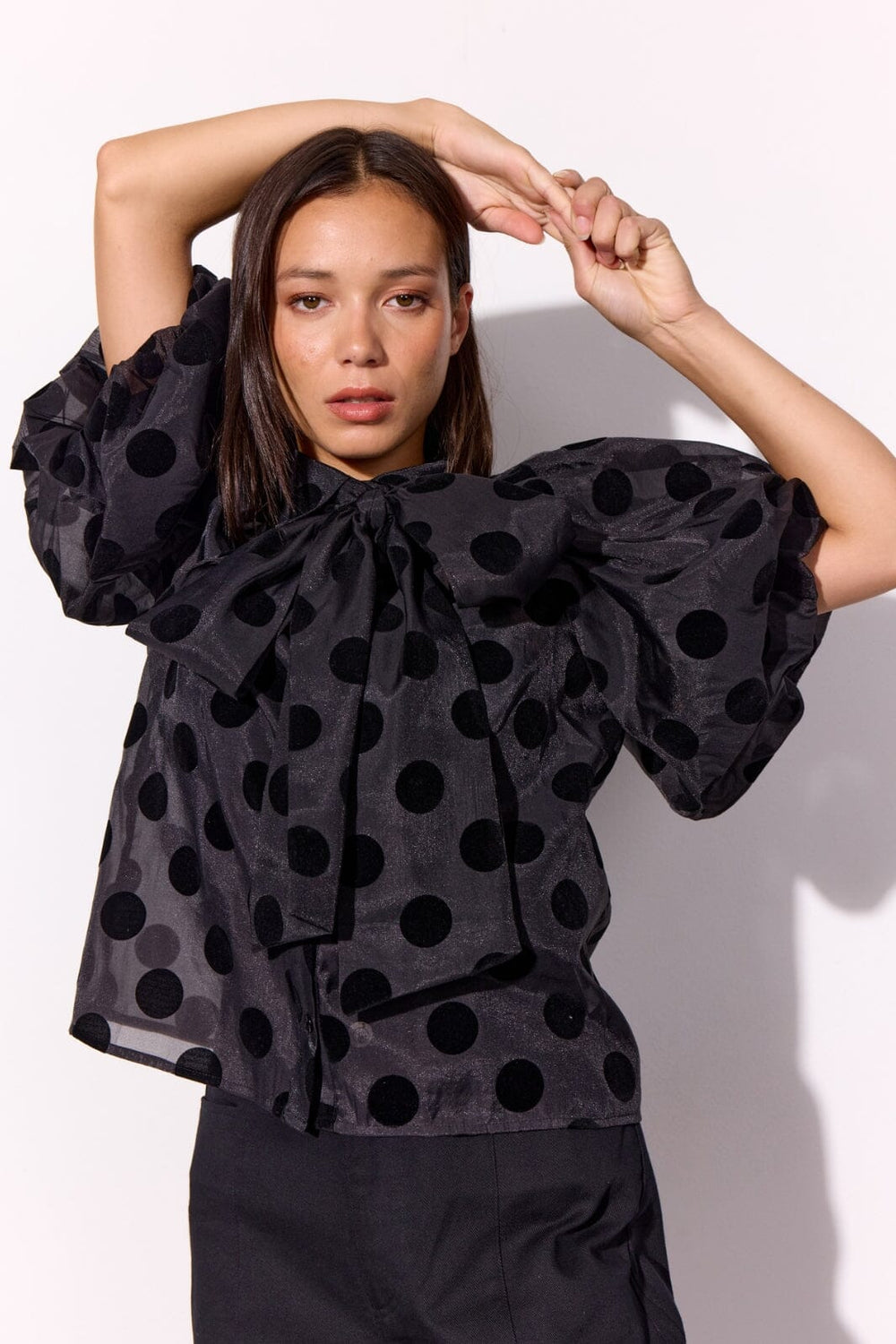 Hunkøn - Bobby Shirt 25635 - Black W/Dots