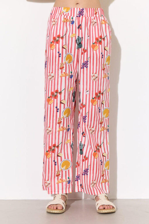 Hunkøn - Jess Trousers 26306 - Picnic Art Print Bukser 