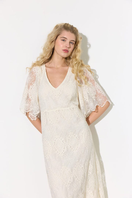 Hunkøn - Lulu Lace Dress 26312 - Cream Lace Kjoler 