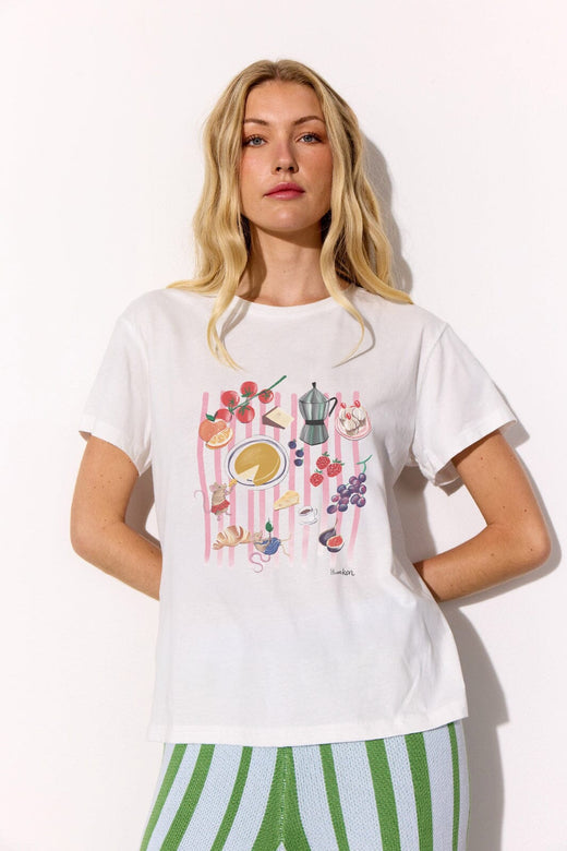 Hunkøn - Picnic T-Shirt 26300 - White T-shirts 
