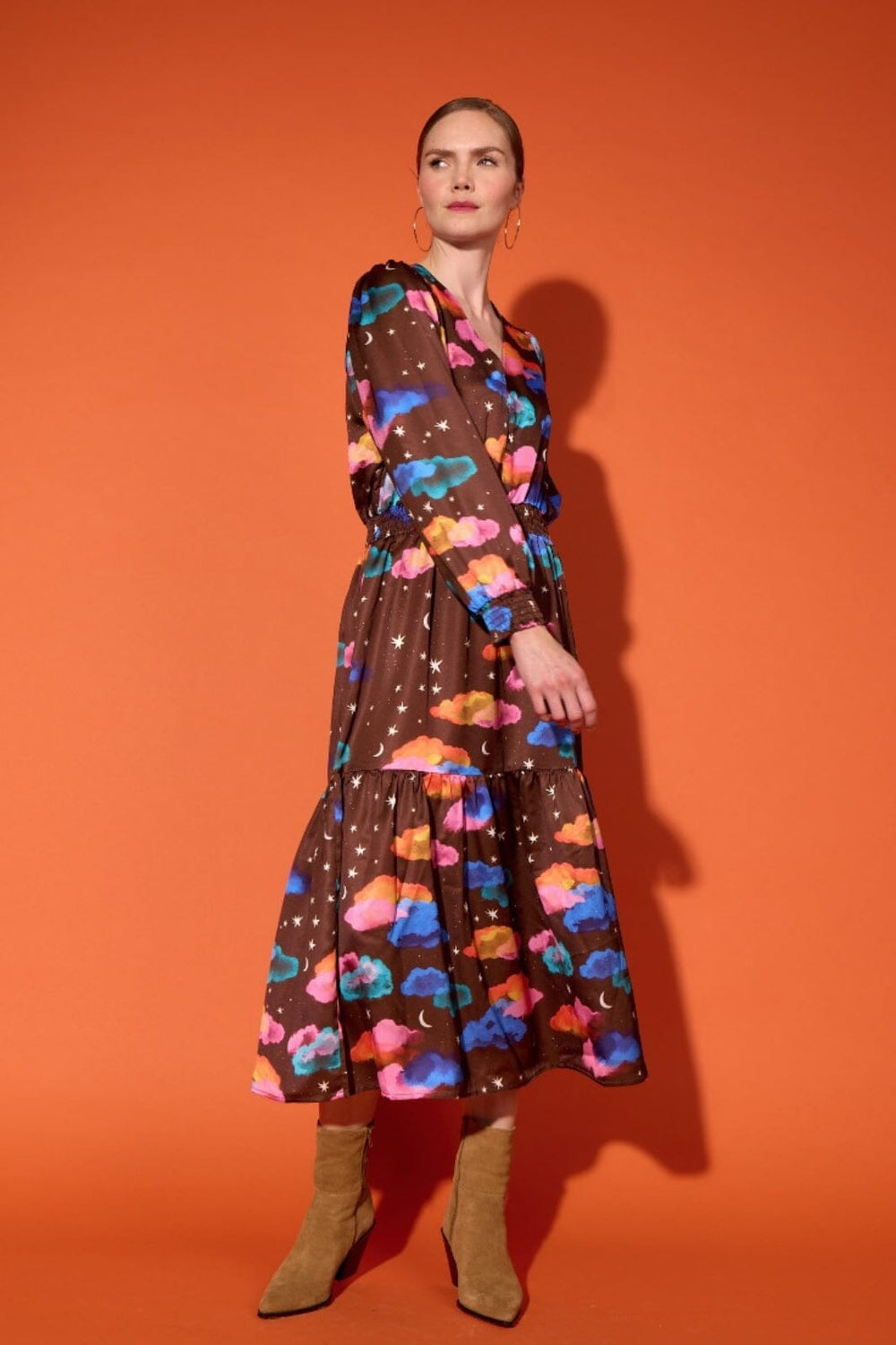 Hunkøn - Sonja Dress 25622 - Cocoa Sky Art Print