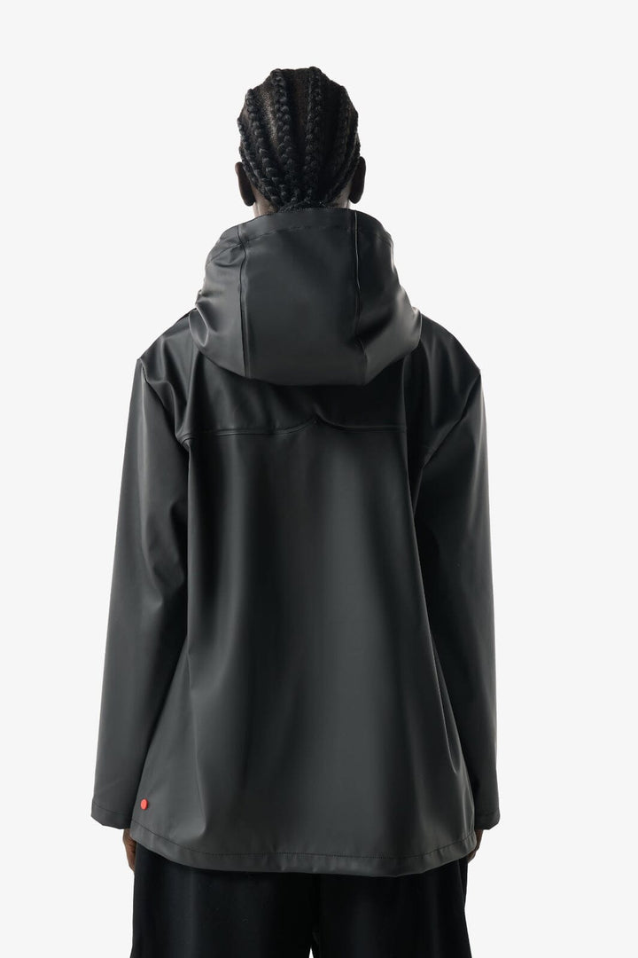 Hunter - Izzy Pu Hooded Jacket Haru0012251hb - Black Regnjakker 