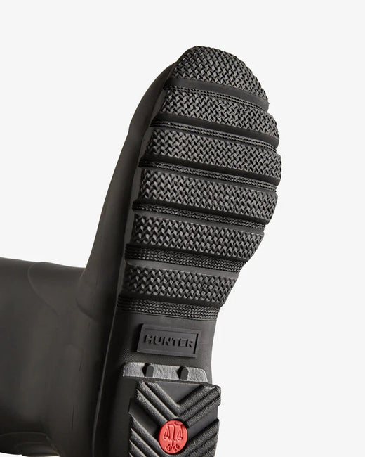 Hunter - Women Original Tall Back Adjustable Boot Wft1001rmablk - Black Gummistøvler 