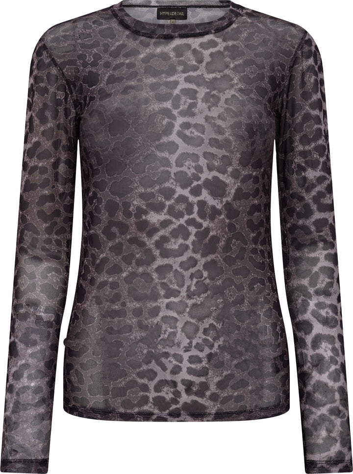 Hype The Detail - Blouse W/Print 320-1400 - 9512 - Grå Bluser 
