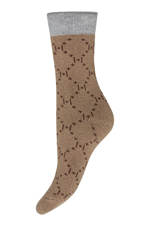Hype The Detail - Cosy Socks Logo 37345-75 - 9002 - Sand Strømper 