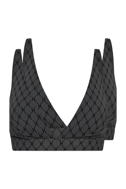 Hype The Detail - Softbra Logo 2Pk 3250-148 - 8 - Grå BH 