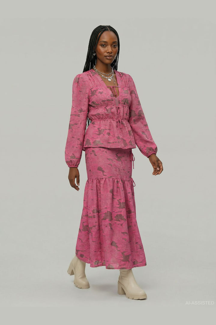 Hypedrop - Hdbriar Ls Tie Shirt 32000618 - 5153028 - Fandango Pink