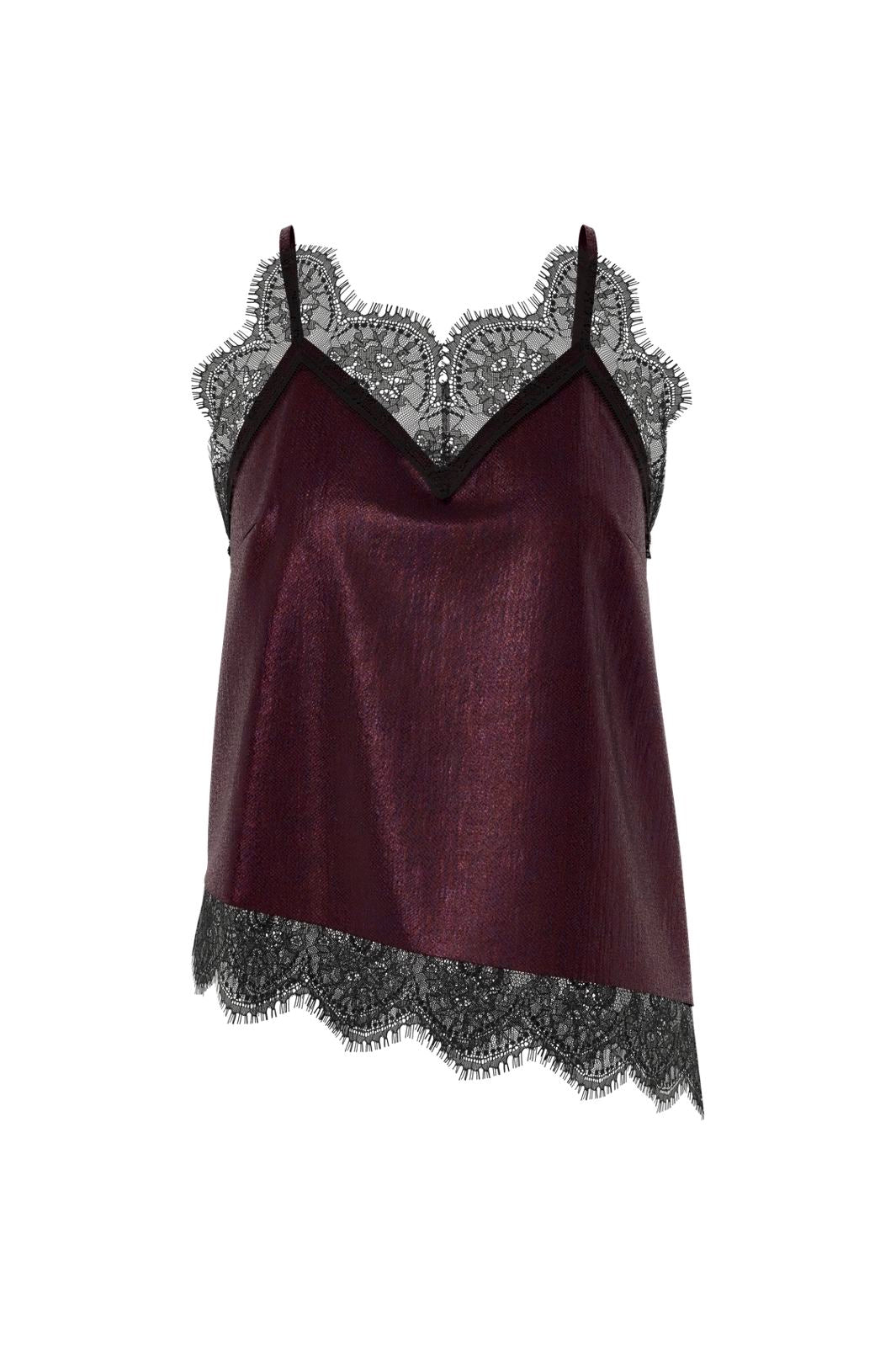 Hypedrop - Hdmadeline Satin Strap Top 32000050 - 5089099 - Potent Purple