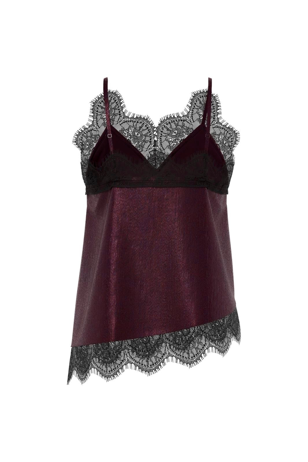 Hypedrop - Hdmadeline Satin Strap Top 32000050 - 5089099 - Potent Purple