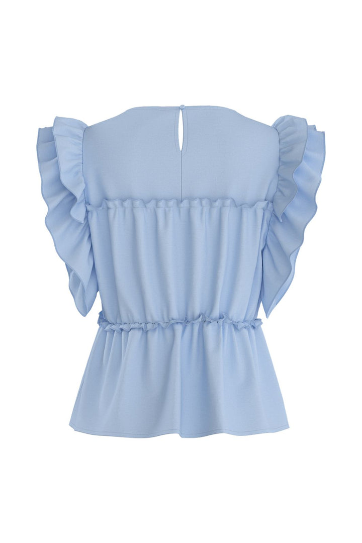 Hypedrop - Hdsuna Ruffle Peplum Top 32000996 - 5220980 - Ice Water