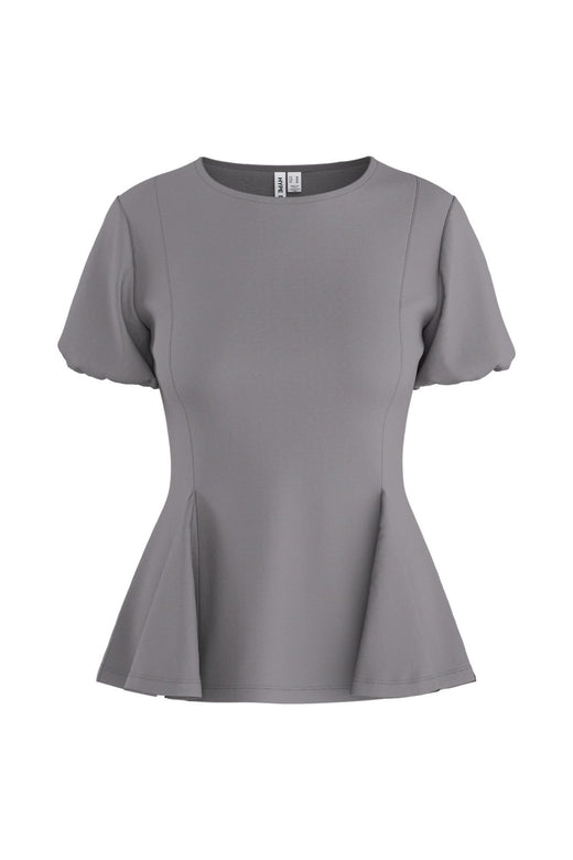 Hypedrop - Hdtamara Ss Peplum Top 32000271 - 5272517 - Steel Gray