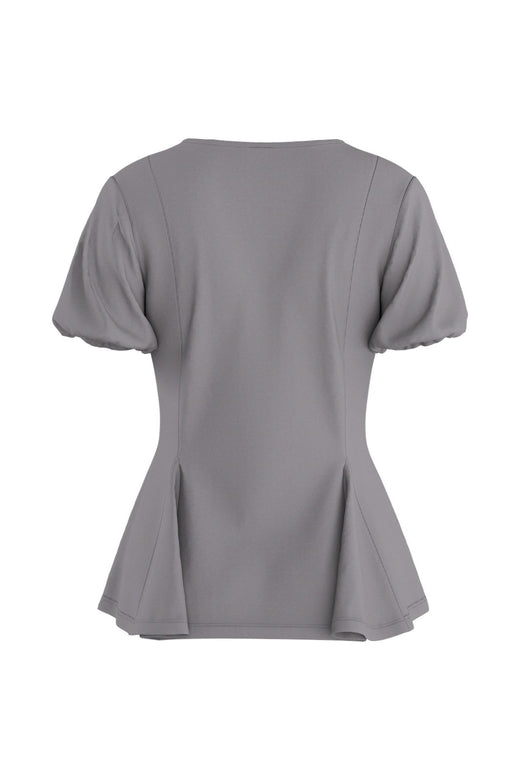 Hypedrop - Hdtamara Ss Peplum Top 32000271 - 5272517 - Steel Gray
