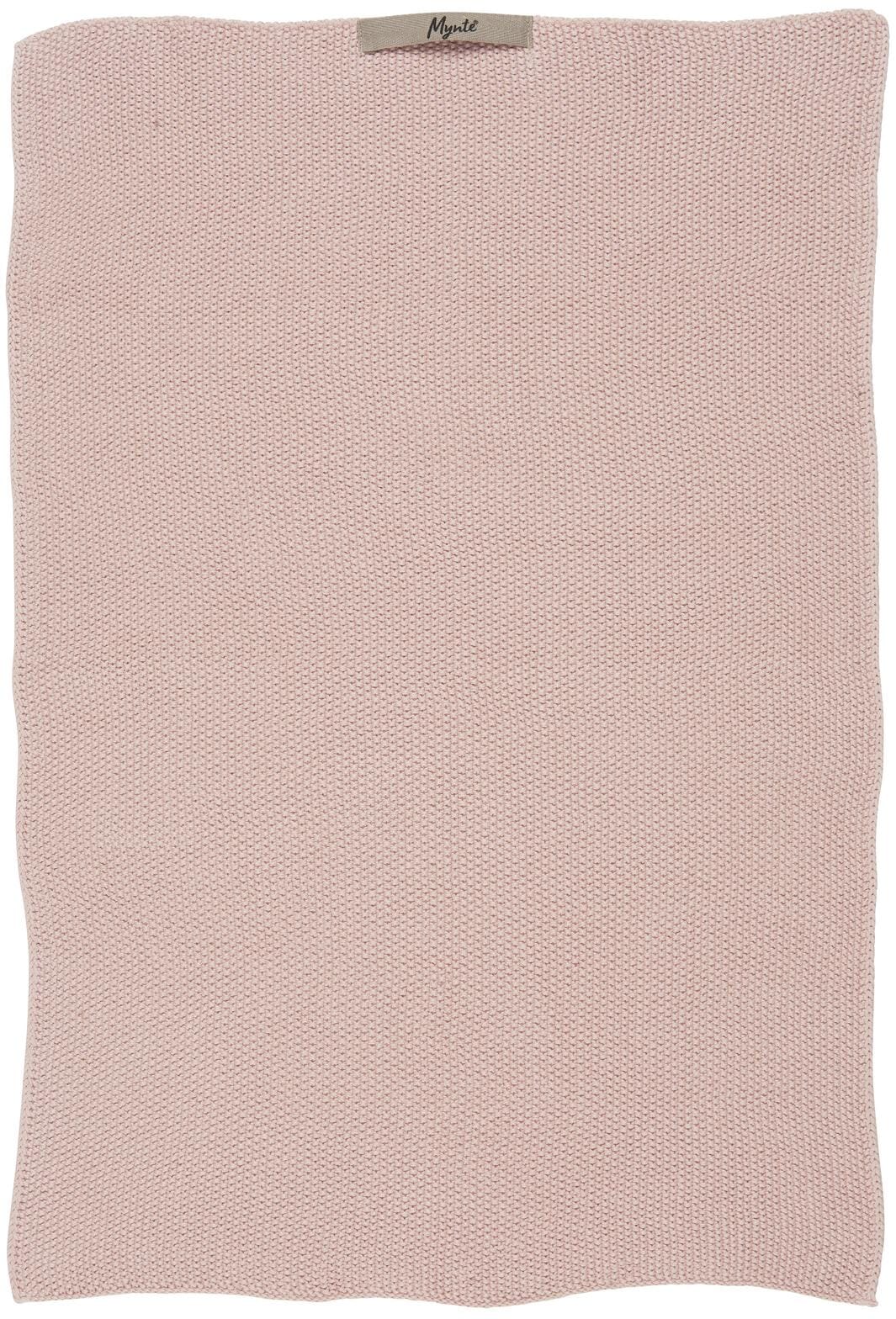 Ib Laursen - Håndklæde Mynte rose shadow strikket - 100% bomuld, Strik - 6352-43