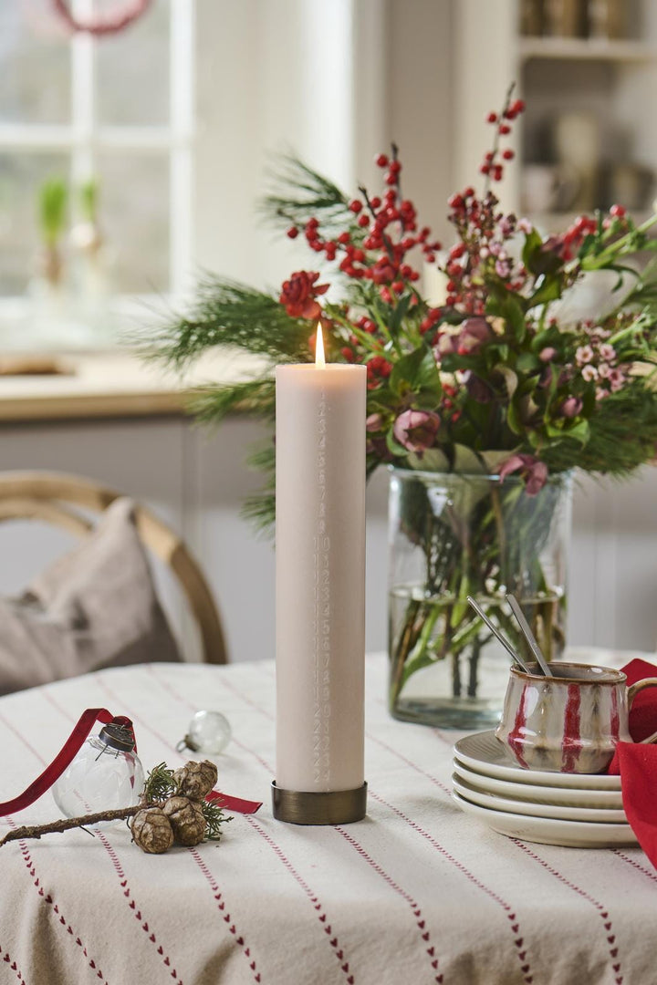 Ib Laursen - Kalenderlys 1-24 Præget Tal Kit Stearin Svanemærket - 78009-44