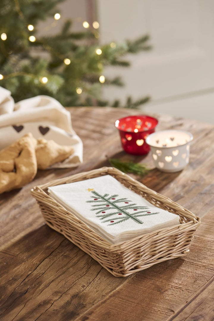 Ib Laursen - Servietkurv aflang passer t/10x20 cm serviet - Hel pil - 29041-00