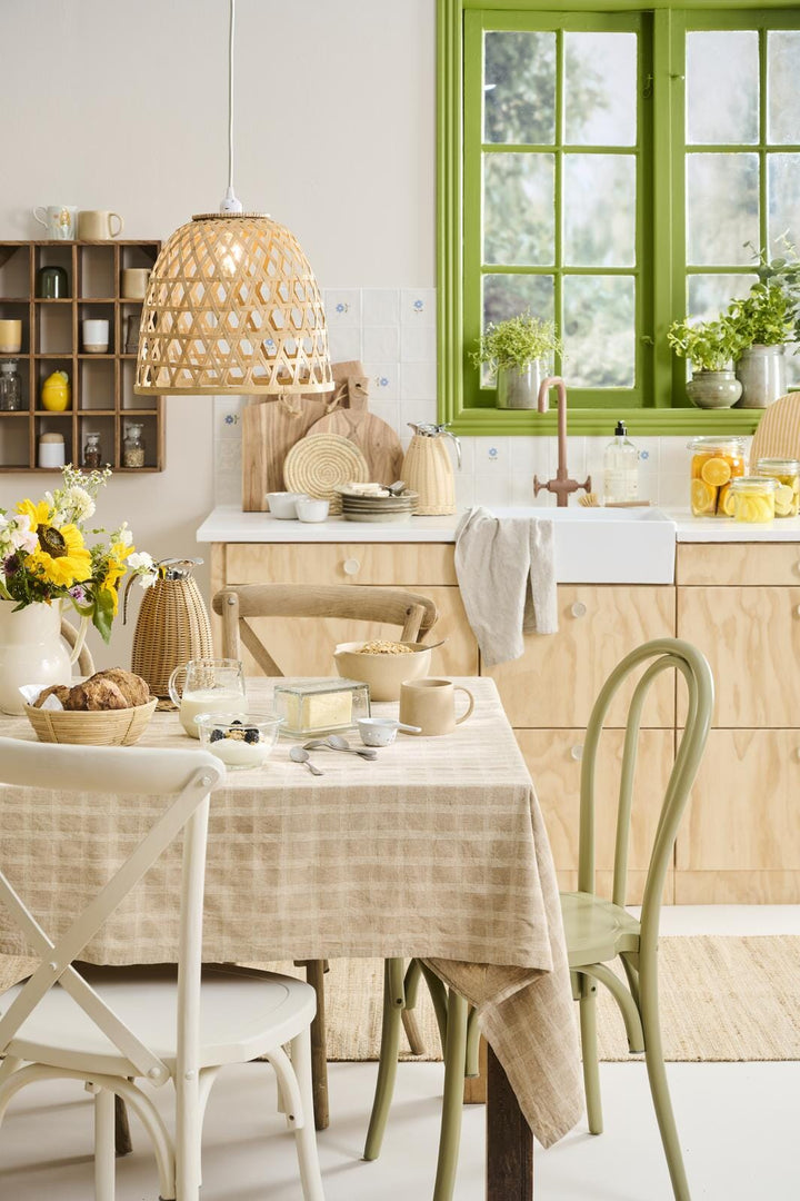 Ib Laursen - Termokande brun polyrattan håndflettet 1,5 ltr - Polyrattan, Rustfrit stål, Plastik - 1619-14