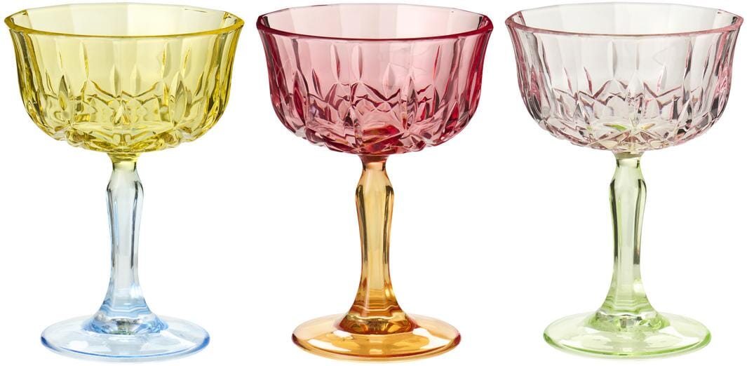 Ib Laursen - Vinglas 3 ass farver - Glas - 01017-99