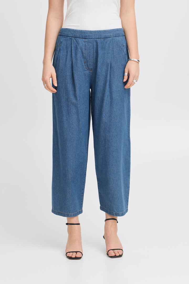 Ichi - Iharcher Pa - 200928 Washed Med. Blue Jeans 