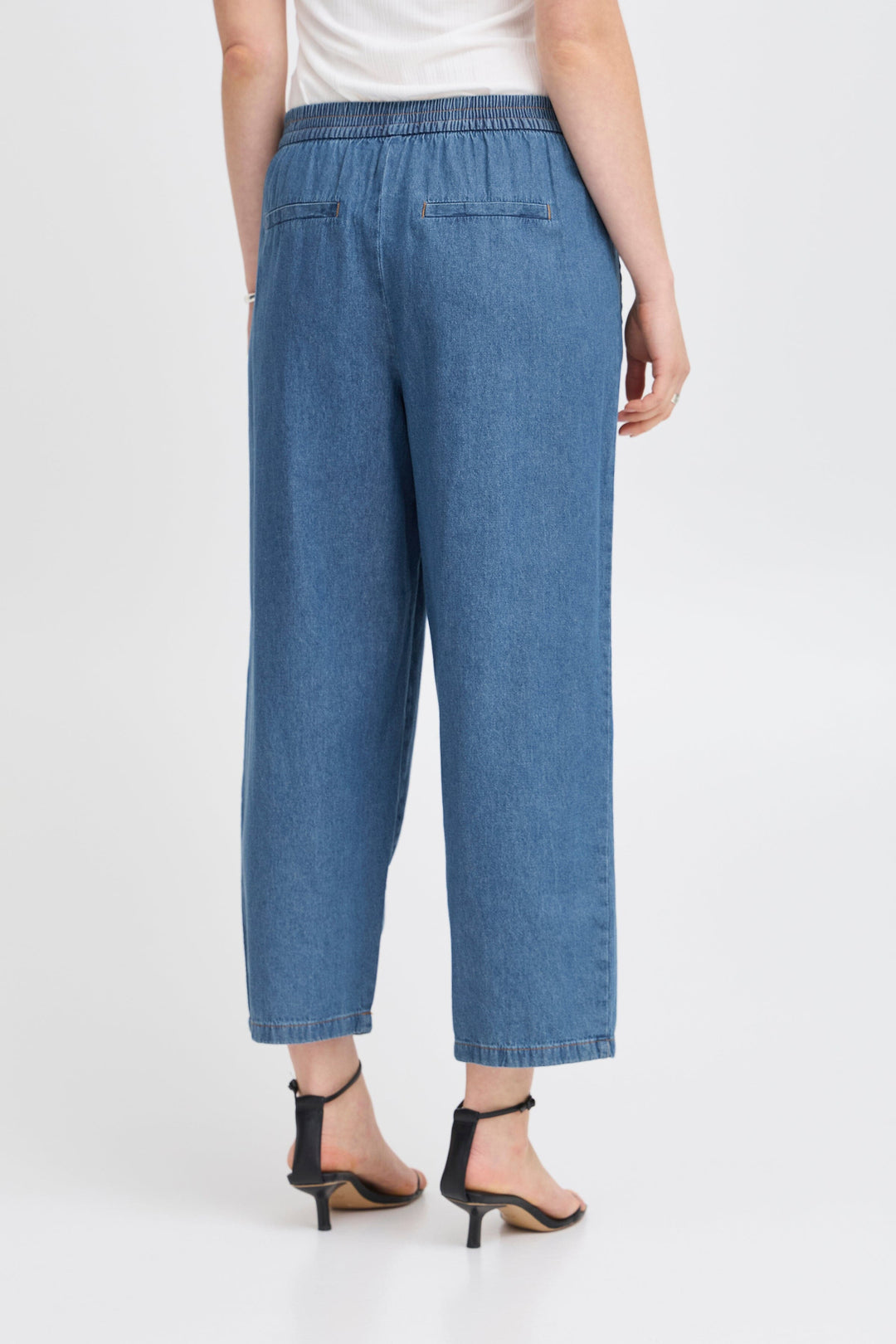 Ichi - Iharcher Pa - 200928 Washed Med. Blue Jeans 