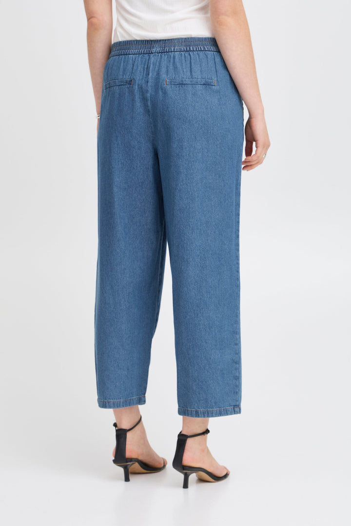 Ichi - Iharcher Pa - 200928 Washed Med. Blue Jeans 