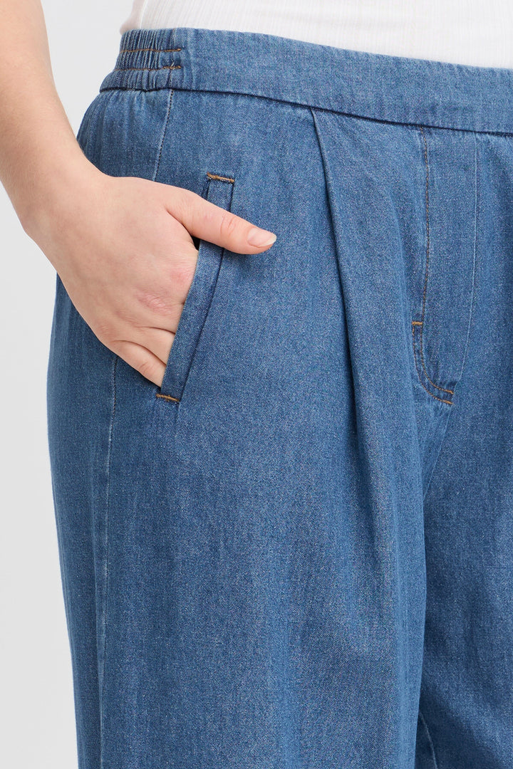 Ichi - Iharcher Pa - 200928 Washed Med. Blue Jeans 