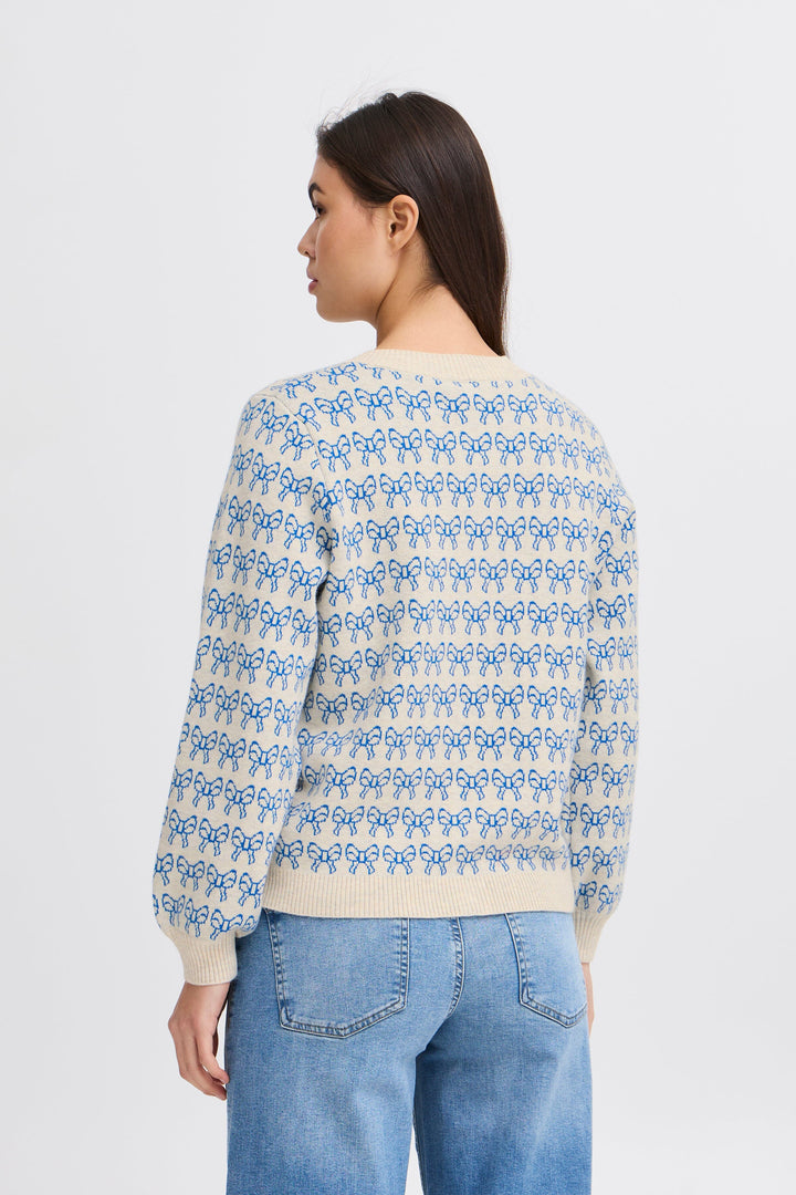 Ichi - Ihbrielle Ca3 - 204263 Oatmeal W. Turkish Sea Cardigans 