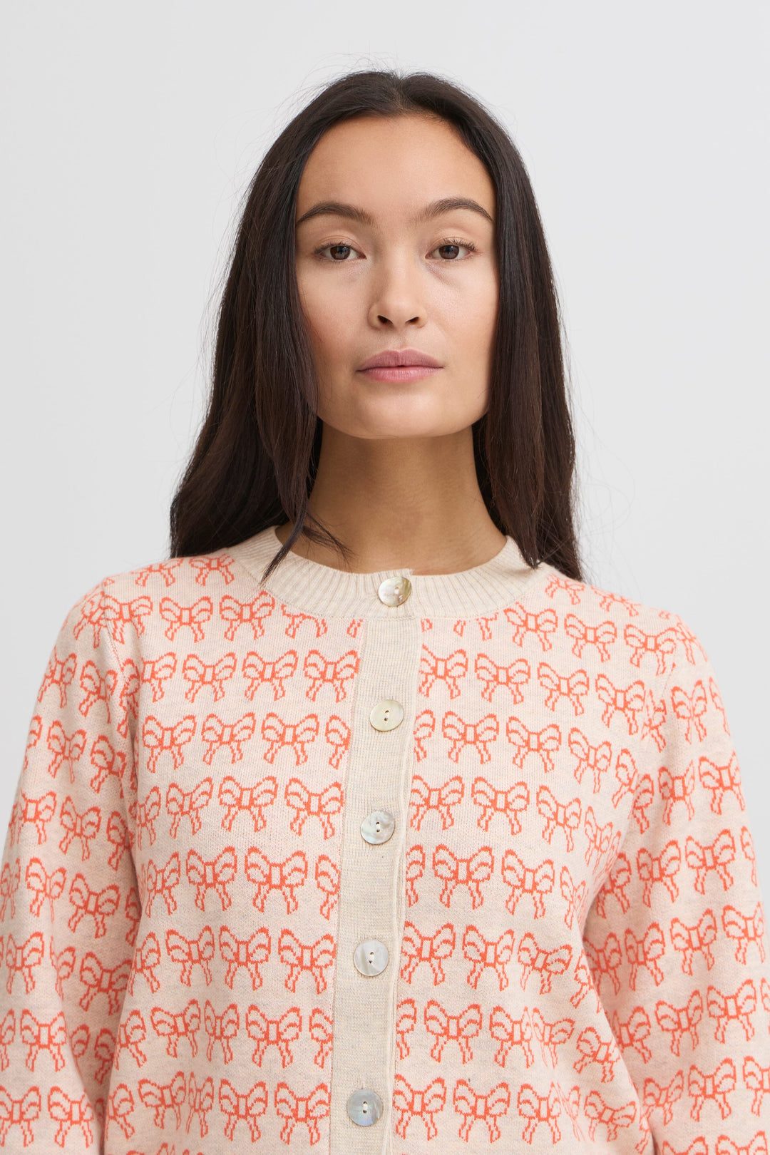 Ichi - Ihbrielle Ca3 - 204264 Oatmeal W. Fiesta Cardigans 