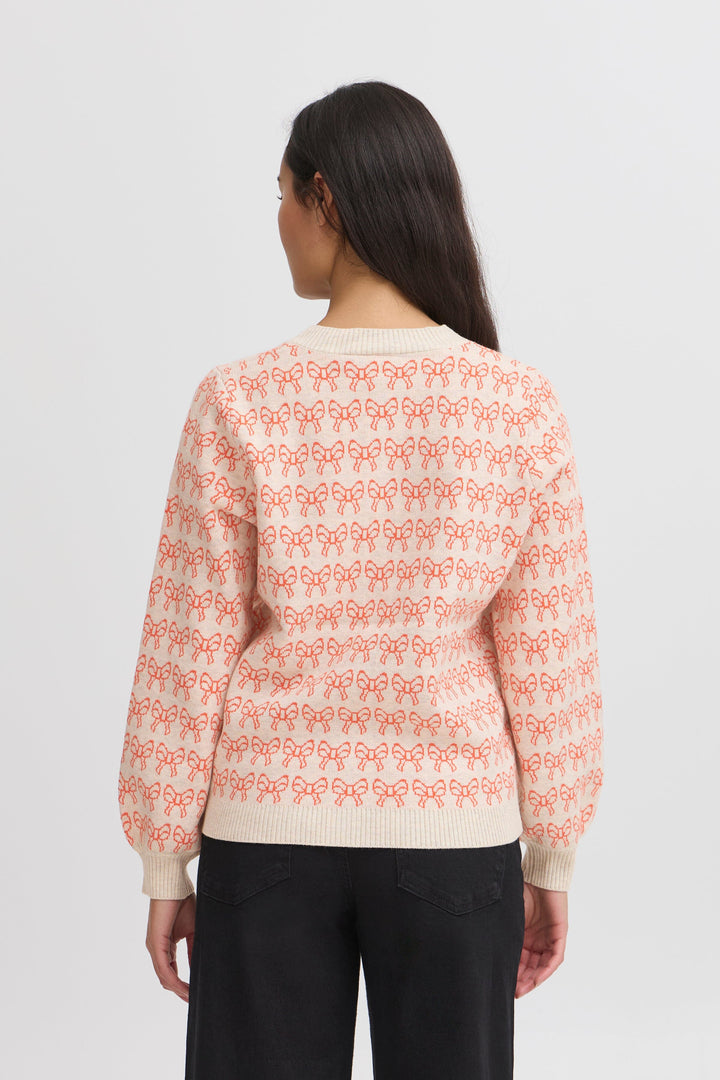 Ichi - Ihbrielle Ca3 - 204264 Oatmeal W. Fiesta Cardigans 