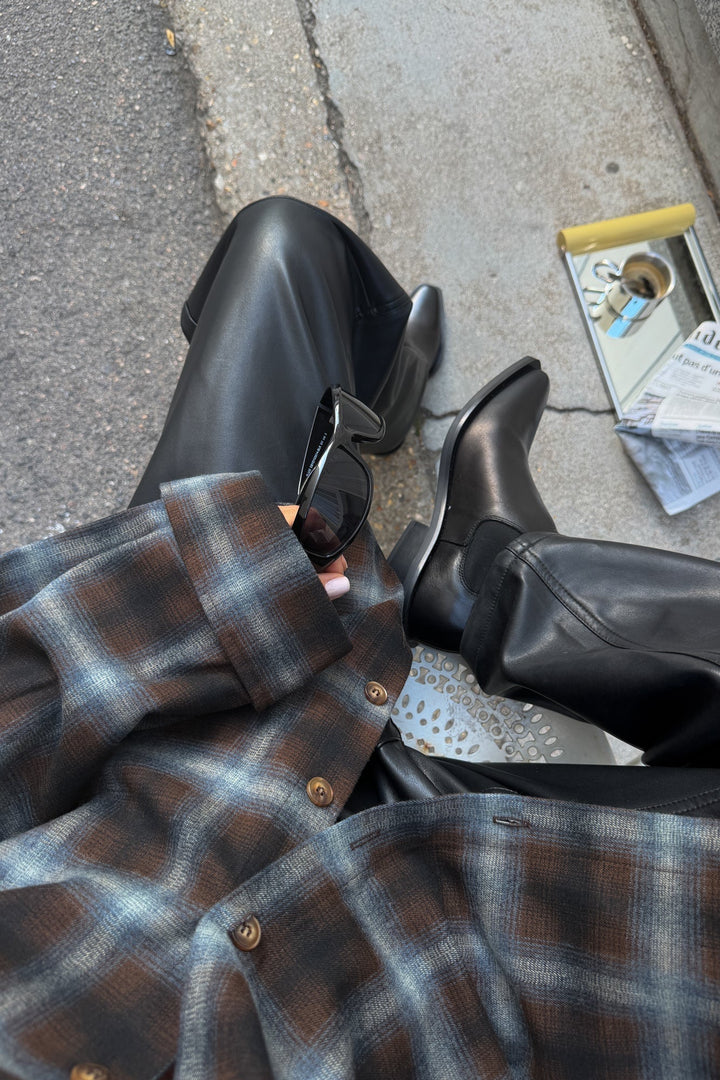 Noella - N-Marlon Shirt 18150002 - 528 - Danne Brown Blue Check