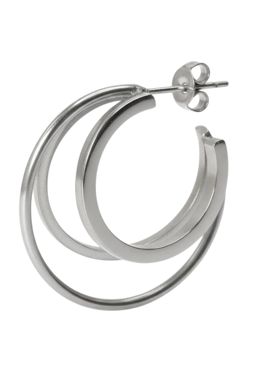 Jane Koenig - Triple Olympia Hoop TOH-SS26-SS-GEFT - Silver Øreringe 