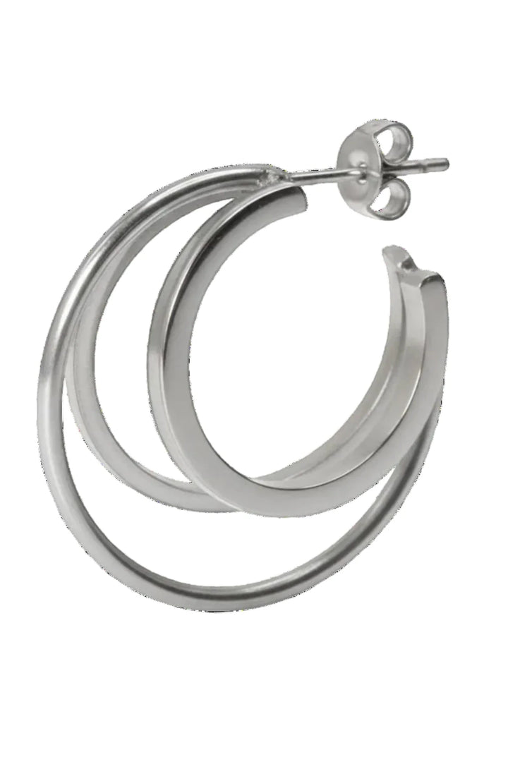 Jane Koenig - Triple Olympia Hoop TOH-SS26-SS-S_RIGHT - Silver Øreringe 