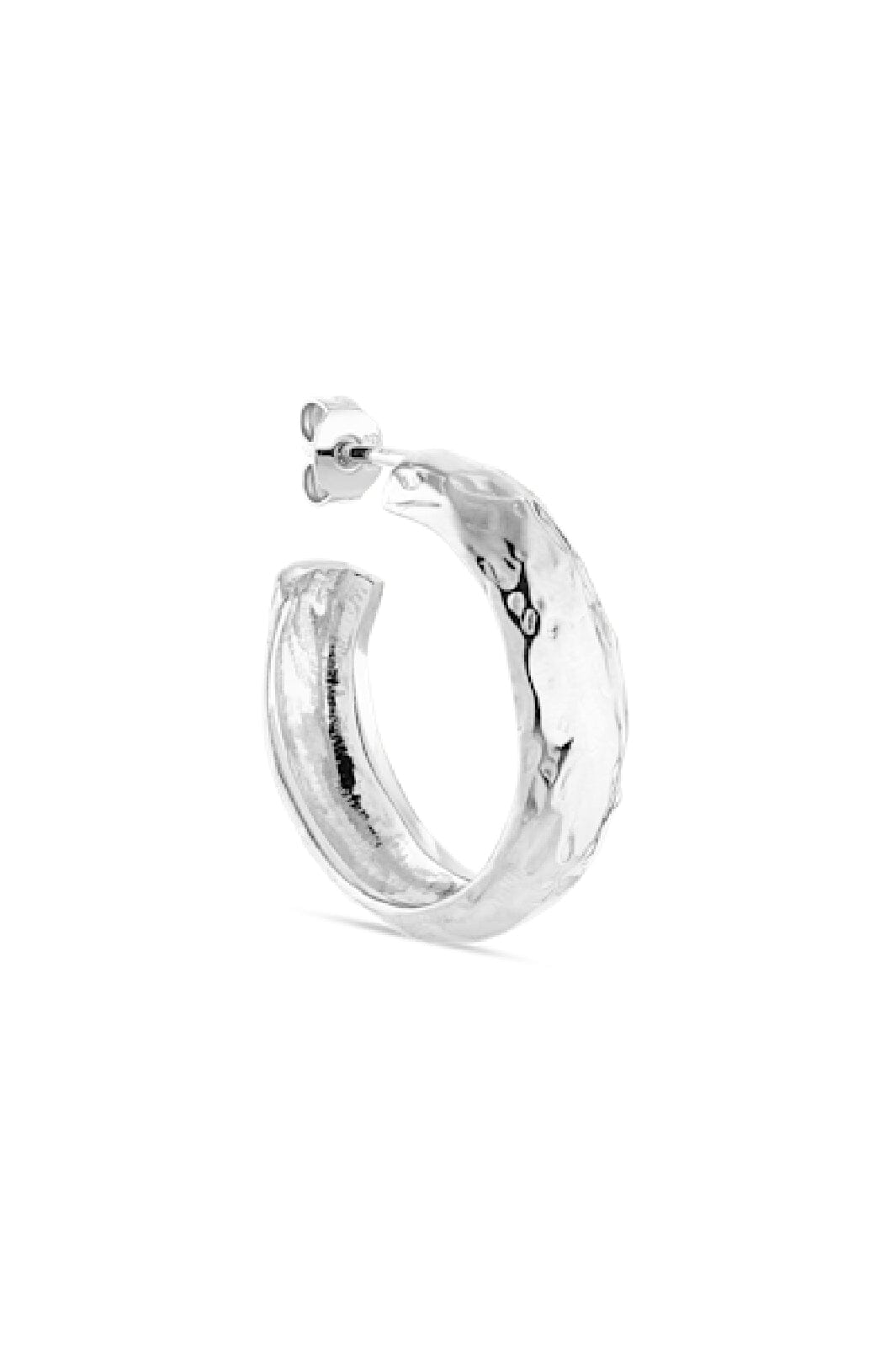 Jane Kønig - Big Bruised Heart Hoop BBHH-SS23 - S - Sterling Forsølvet