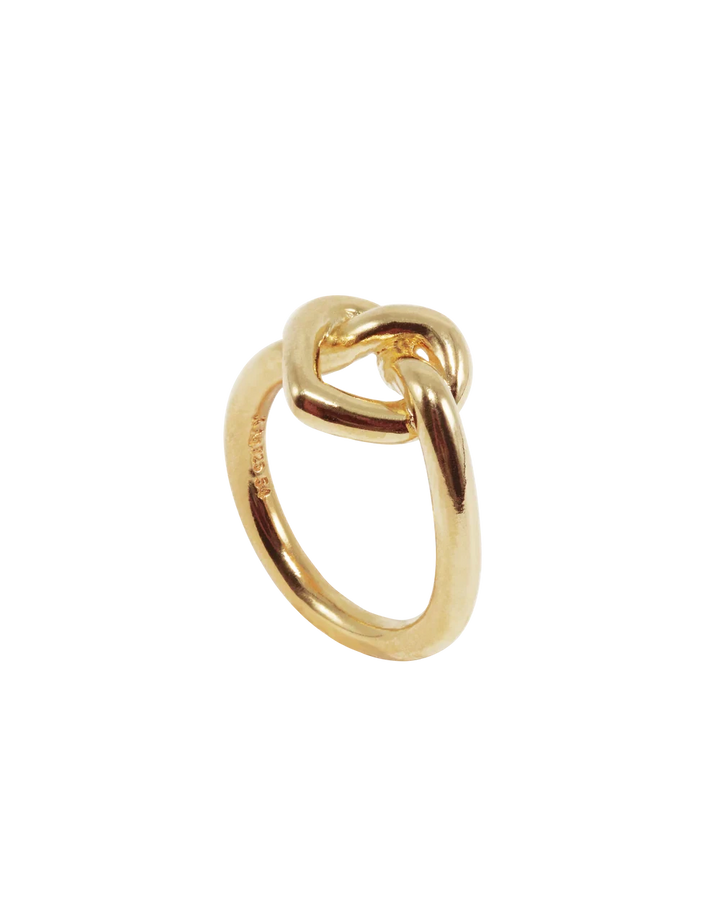Jane Kønig - Big Tied Heart Ring BTHR-AW25-G_56 - Ring Ringe 