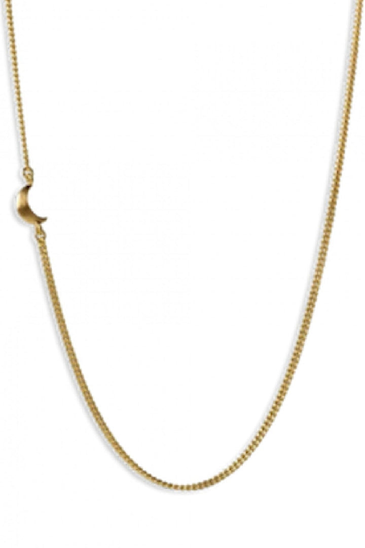 Jane Kønig - Half Moon Necklace - Golden Halskæder 