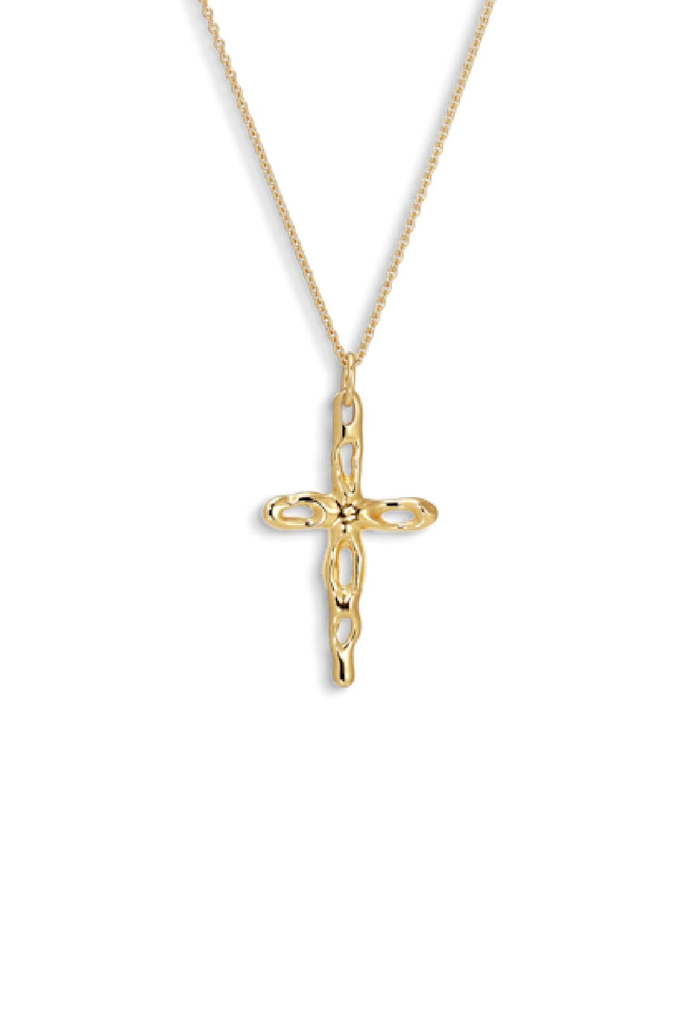 Jane Kønig - Mary Cross Pendant MCP-AW23 - G - Forgyldt Sølv