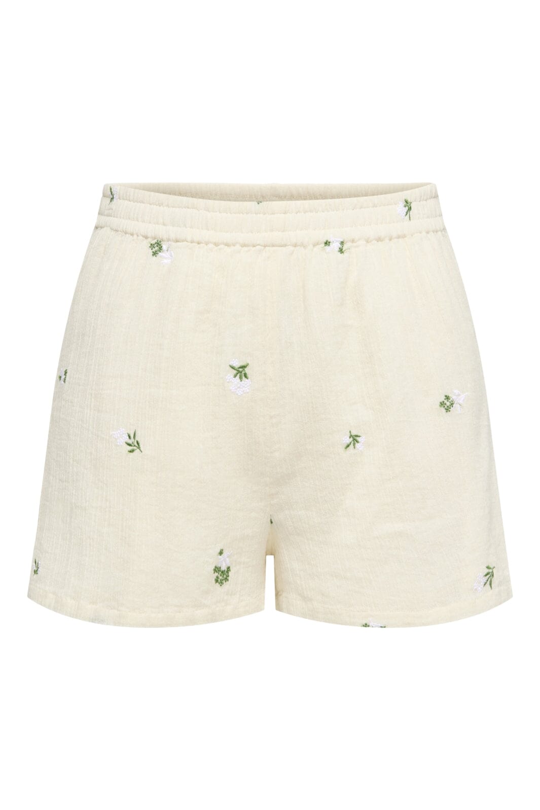 JDY - Jdyalba Shorts - 4941512 Cloud Dancer Embroidery