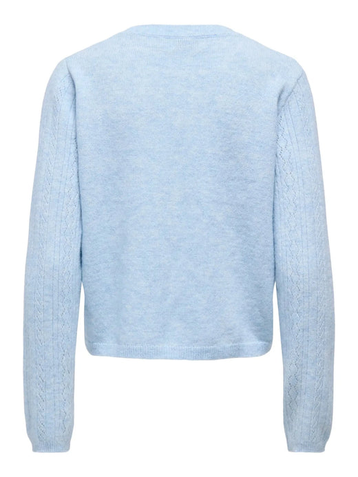 JDY - Jdyapril Life L/S O-Neck Cardigan Knt - 4989000 Cashmere Blue Melange Cardigans 