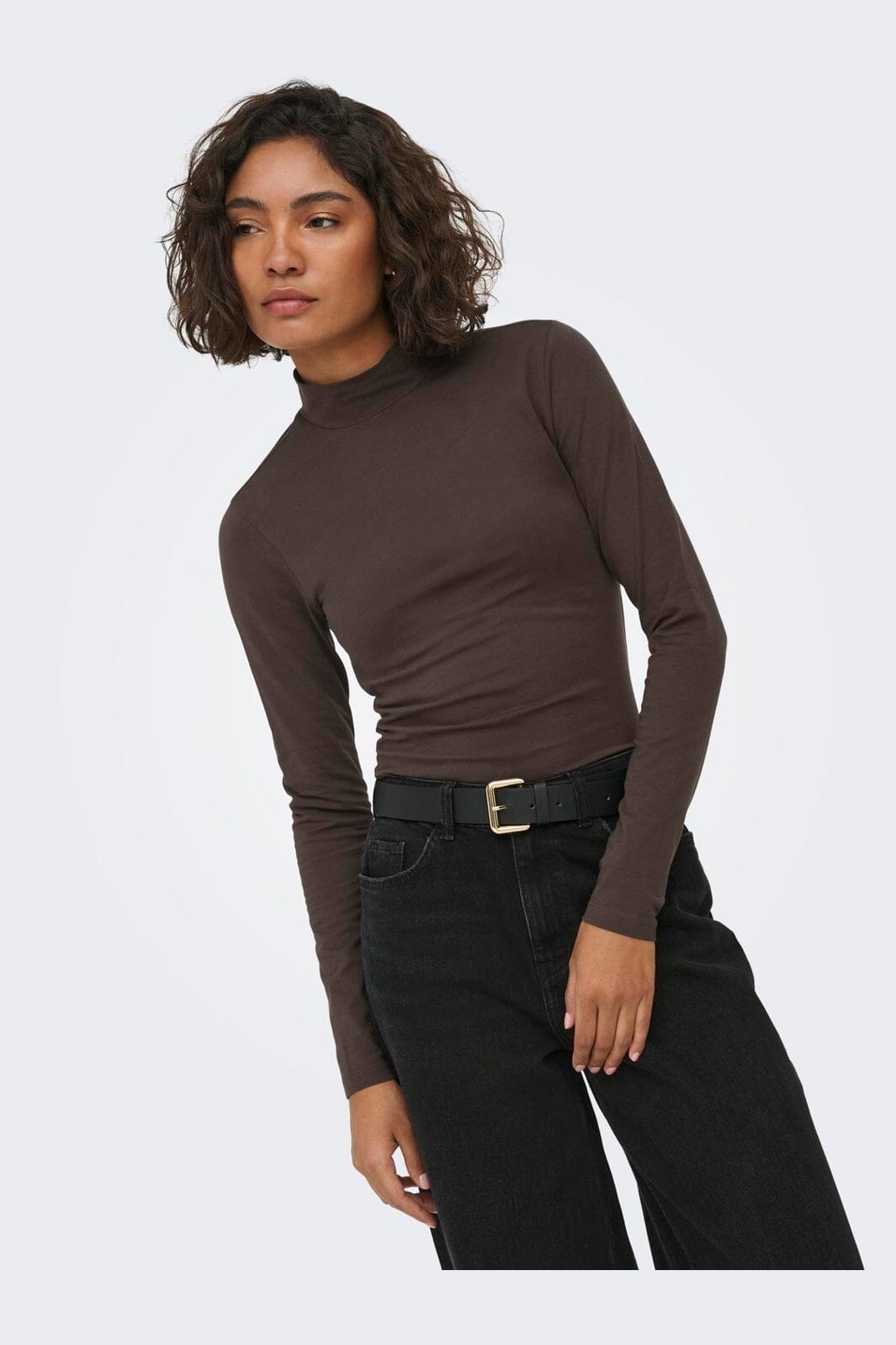 JDY - Jdyava New Turtleneck Top - 4876509 Chocolate Torte